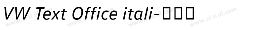 VW Text Office itali字体转换